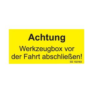 -Caution toolbox- sticker - ALGEMA SHOP