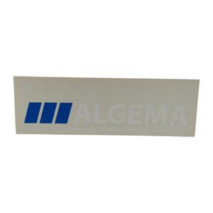 foil 365x120mm "Algema lettering" (Flyer gr) blue-black - ALGEMA SHOP