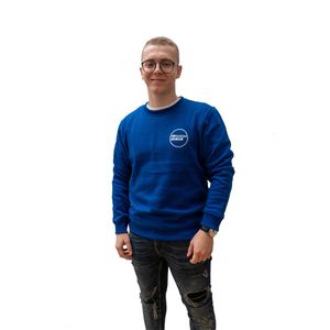 Sweter ALGEMA FIT-ZEL niebieski - ALGEMA SHOP