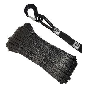 Winch rope black plastic 8mm x 15m - ALGEMA SHOP